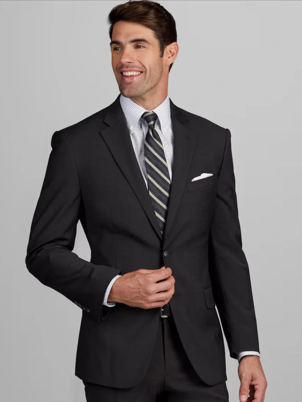 Jos. A. Bank Traveler Performance Collection Tailored Wool Fit Suit Blazer